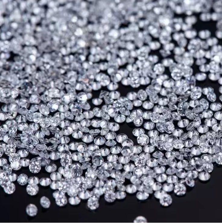 Diamantes calibrados a granel, 4.10 mm, color F+, claridad VS+