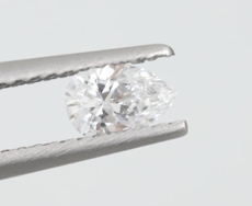 Бриллиант Лабораторный с огранкой Груша, цвет D и чистотой VVS2