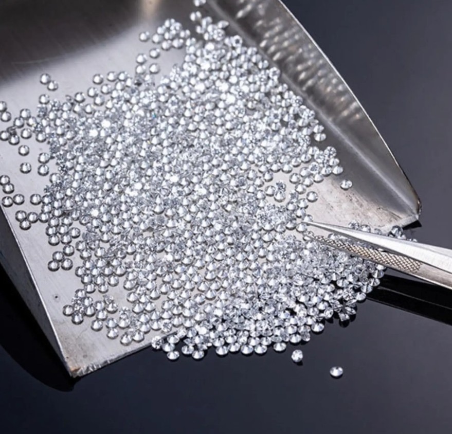 Diamantes calibrados a granel, 2.30 mm, color F+, claridad VS+