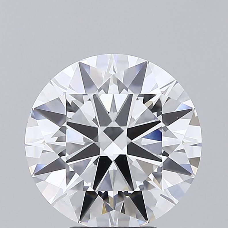 Lab-grown diamond, Round, Color D, Clarity VVS2