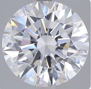 Lab-grown diamond, Round, Color E, Clarity VVS2