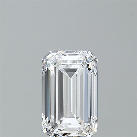 Diamante Laboratorio en forma de Esmeralda, color E y claridad VVS2