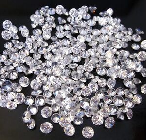 Loose calibrated  diamonds, 5.00 mm, color F+, clarity VS+