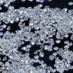 Loose calibrated  diamonds, 1.70 mm, color F+, clarity VS+